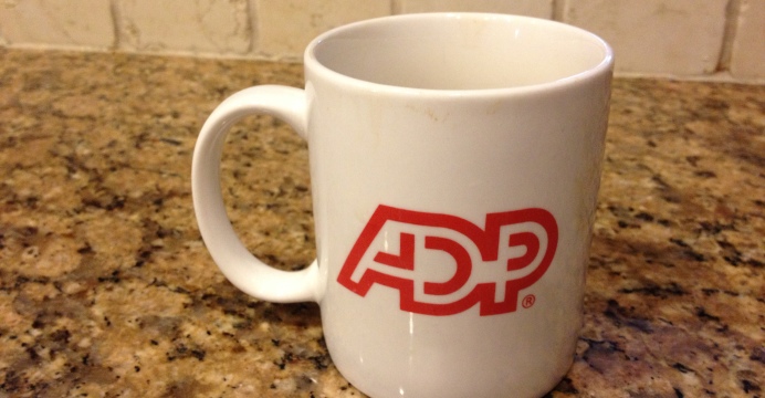 ADP mug por Michael Coté https://www.flickr.com/photos/cote/8310334707