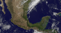 México desde Satellite por NASA Goddard Space Flight Center