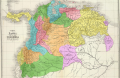 Mapa histórico de Gran Colombia 1824