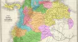 Mapa histórico de Gran Colombia 1824