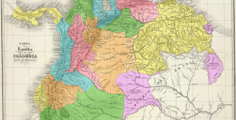 Mapa histórico de Gran Colombia 1824