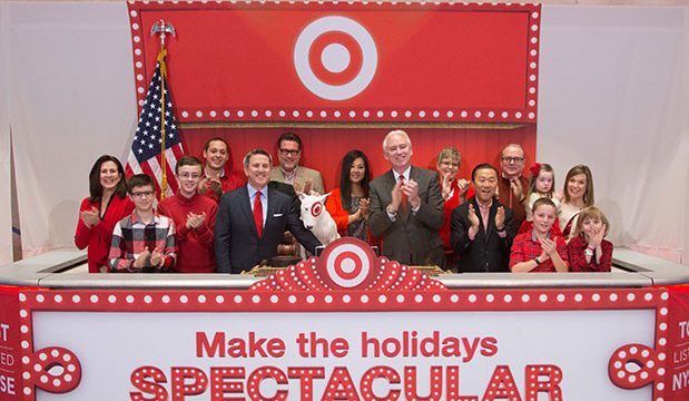Target - On the ring at the New York Stock Exchange on black Friday
